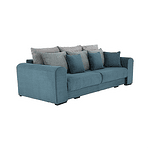 Canapea foarte spaţioasă, albastru, mentol, gri deschis, GILEN BIG SOFA