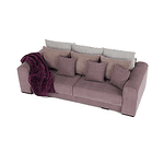 Canapea foarte spaţioasă, violet, roz învechit, bej, GILEN BIG SOFA