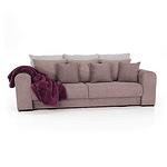 Canapea foarte spaţioasă, violet, roz învechit, bej, GILEN BIG SOFA