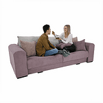 Canapea foarte spaţioasă, violet, roz învechit, bej, GILEN BIG SOFA