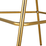 Scaun de bar de design, material catifea neagră/gold crom auriu, DASMIN TIP 2