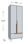 Comoda, Sani Wood, 100 x 50 x 75 cm-Copy