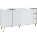 Comoda, Sani BARCELONA 3D3S, 179 x 40 x 98 cm, Alb