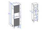 VIENA GLASS CABINET   2D