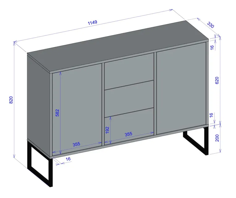 LINEA CABINET  2D3S