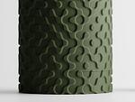 Ghiveci decorativ Nevada Sani mica 81x81xH102mm, Verde Inchis Mat