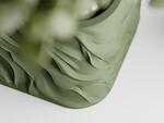 Ghiveci decorativ Sani, Zephyra, mic 68 x 68 x 65 mm, Verde Inchis Mat