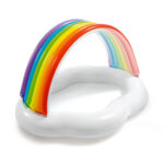 Бебешки надуваем басейн със сенник Intex Rainbow Cloud (Облак с дъга) 57141NP, 142 x 119 x 84 см