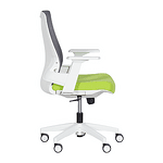 Работен офис стол Carmen 7547 - комбинация от сиво и зелено