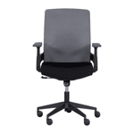 Работен офис стол Carmen 7545 - комбинация от сиво и черно
