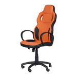 Геймърски стол Carmen 7510 - комбинация от черно и оранжево