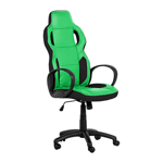 Геймърски стол Carmen 7510 - комбинация от черно и зелено