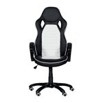 Геймърски стол Carmen 7502 - комбинация от бяло и черно