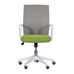 Работен офис стол Carmen 7044 - комбинация от сиво и зелено