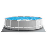 Сглобяем басейн Intex Prism Frame 26726NP, кръгъл, Ø457 x 122 см – комплект с помпа с картушен филтър, подложка, покривало и стълба