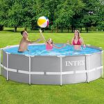 Сглобяем басейн Intex Prism Frame 26716NP, кръгъл, Ø366 x 99 см – комплект с филтърна помпа с картушен филтър и стълба
