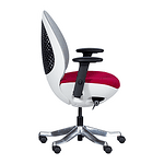 Детски стол OVE 2 (с бял корпус) - червен
