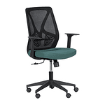 Работен офис стол Carmen 7568 - комбинация от черно и зелено