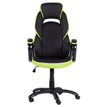 Геймърски стол Carmen 7511 - комбинация от черно и зелено