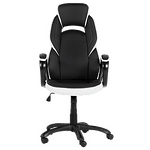 Геймърски стол Carmen 7511 - комбинация от черно и бяло