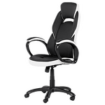 Геймърски стол Carmen 7511 - комбинация от черно и бяло