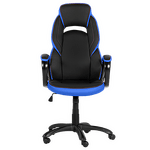 Геймърски стол Carmen 7511 - комбинация от черно и синьо