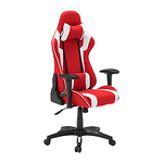 Геймърски стол Carmen 6312 – комбинация от червено и бяло