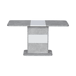Разтегателна трапезна маса SMART – бетон + бяло