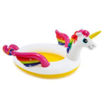 Детски надуваем басейн с водна пръскалка Intex Mystic Unicorn (Еднорог)