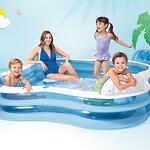 Семеен надуваем басейн със седалки Intex Swim Center Family Lounge 56475NP, 229 x 229 x 66 см