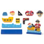 Магнитен 3Д пъзел - Пират, Viga toys