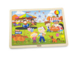Дървен пъзел с 24 части - Есен, Viga toys
