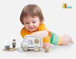 Камион за дърпане сортер с животни 2 в 1, Viga Toys