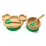 Комплект от бамбукова купичка и чинийка Рак с вакуумно дъно от Yum Yum Bamboo