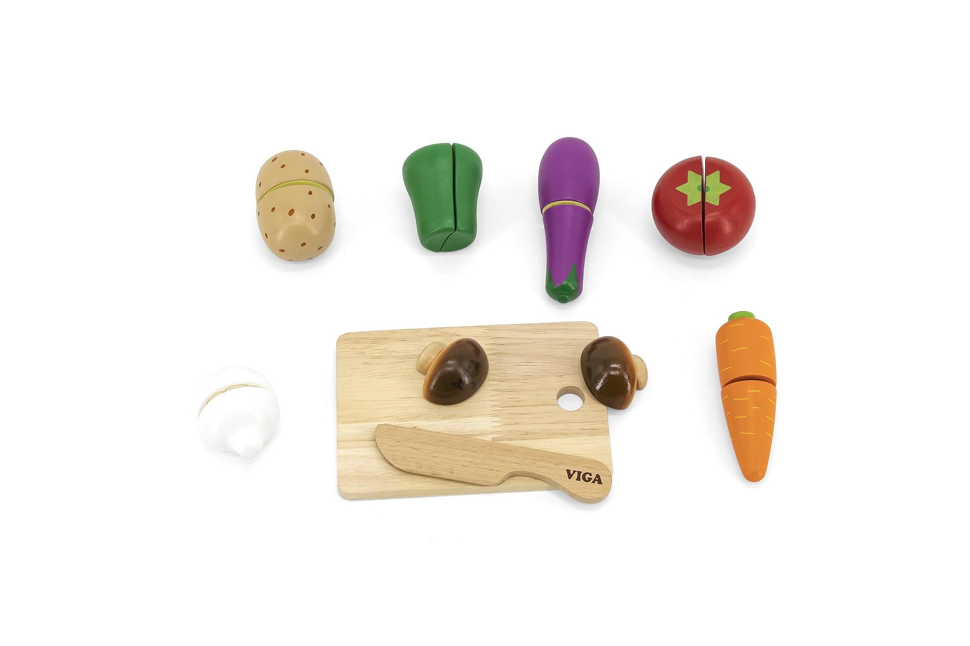 Дървени зеленчуци за рязане, Viga Toys