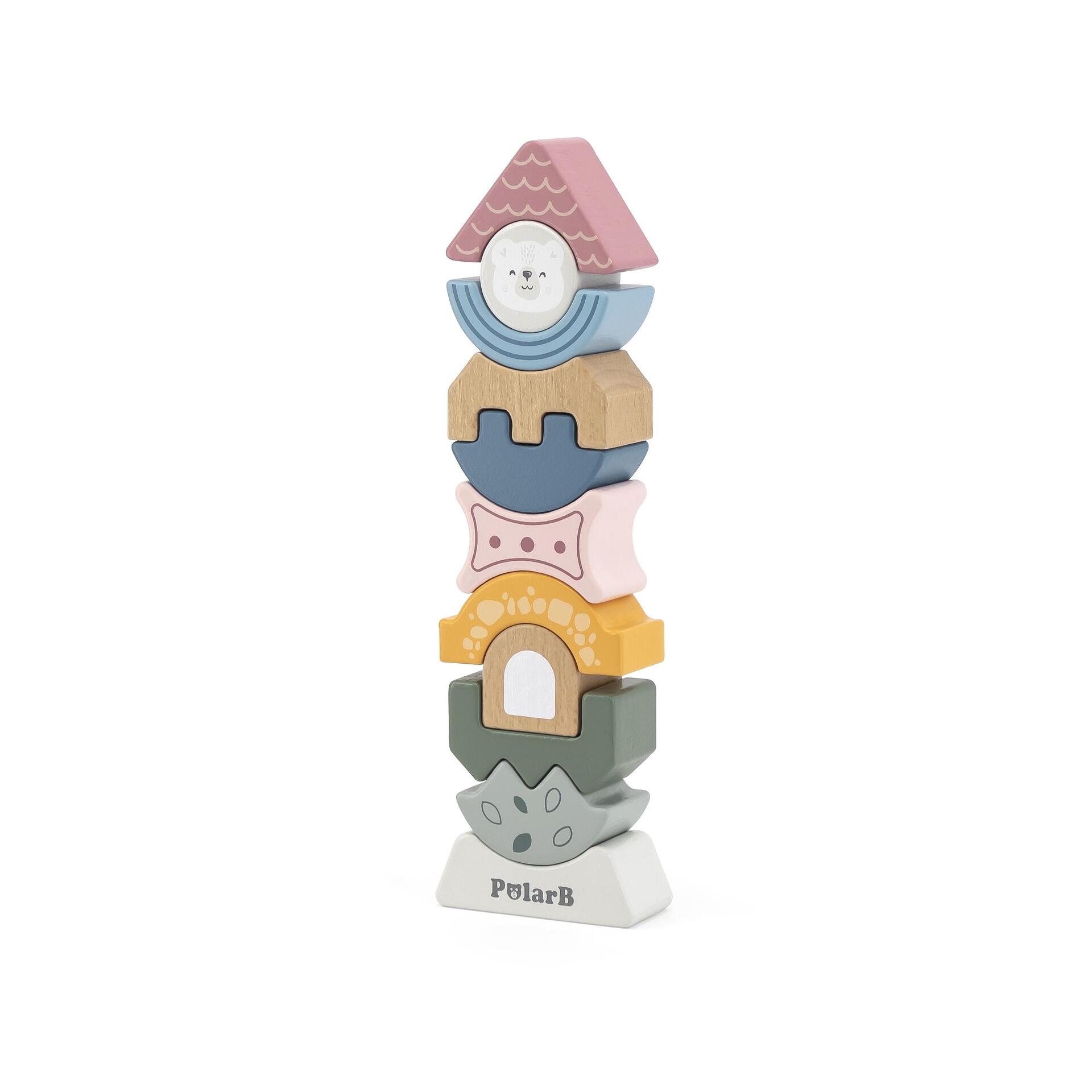 Дървена кула за баланс, Polar B, Viga Toys