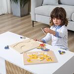 Дървен пъзел Монтесори - Петел, Viga Toys