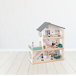 Дървена къща за кукли на 3 етажа, Tooky Toy