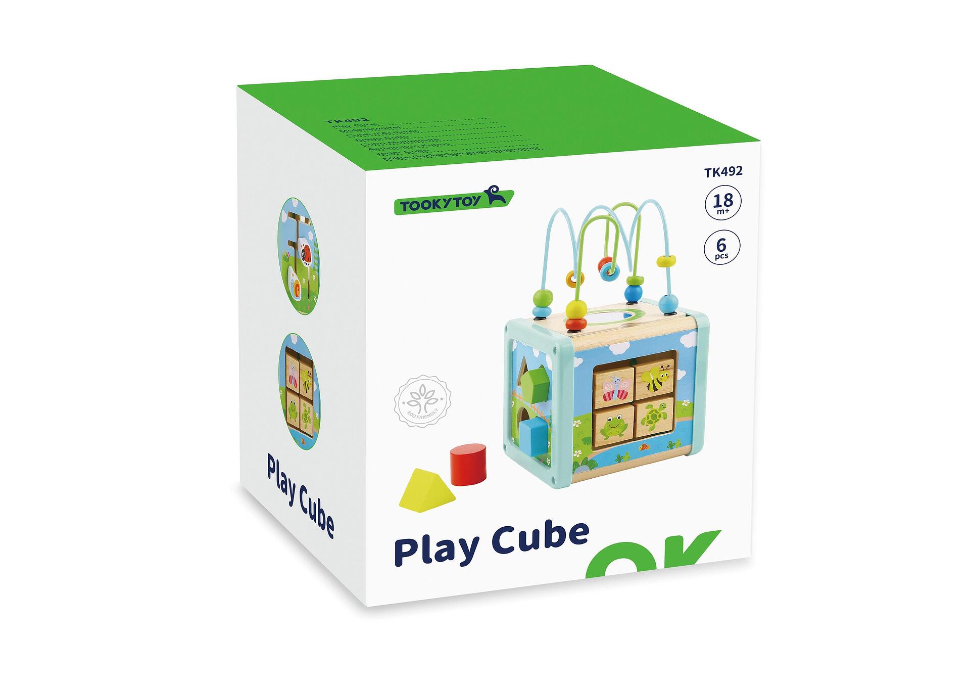 Дидактически куб за активности 5 в 1 , Tooky toy