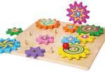 Дървен пъзел със зъбчати колела, Viga toys