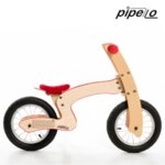 Дървено колело за баланс модел "Z'' - червено
