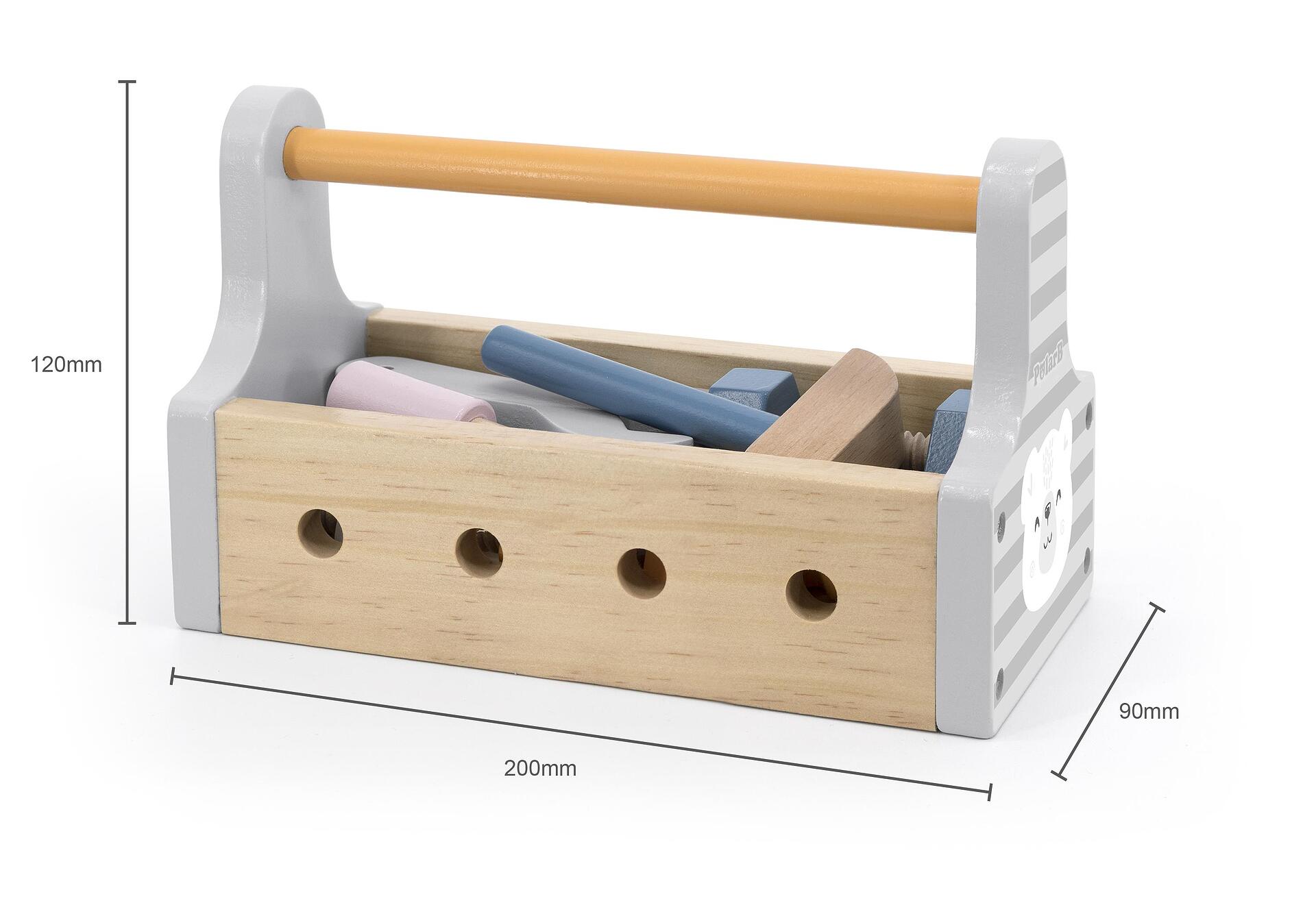Дървен комплект с инструменти за деца Polar B, Viga toys