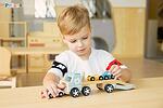 Дървен камион с три коли Polar B, Viga toys