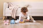Дървена играчка за дърпане Таралеж Polar B, Viga toys