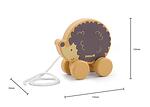 Дървена играчка за дърпане Таралеж Polar B, Viga toys