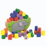 Дървена играчка - слонче за баланс, Viga toys