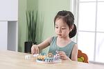 Дървен пъзел със зъбчати колела Polar B, Viga toys