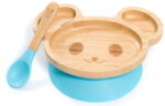 Бамбукова чинийка мишка - син от YumYumBamboo