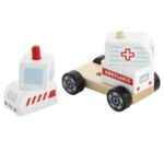 Дървена 3Д фигурка - Линейка, Viga toys