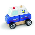 Дървена 3Д фигурка - Полицейска кола